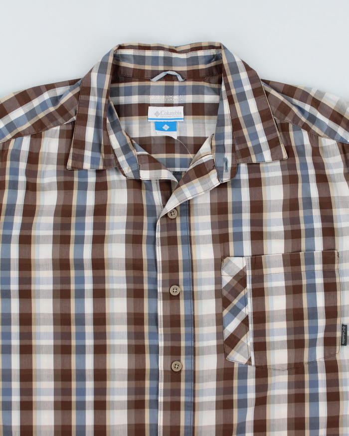 Columbia Short Sleeve Check Shirt - L