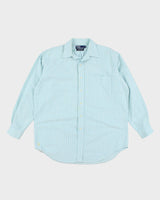 Vintage 90s Polo by Ralph Lauren Striped Thick Cotton Shirt - M