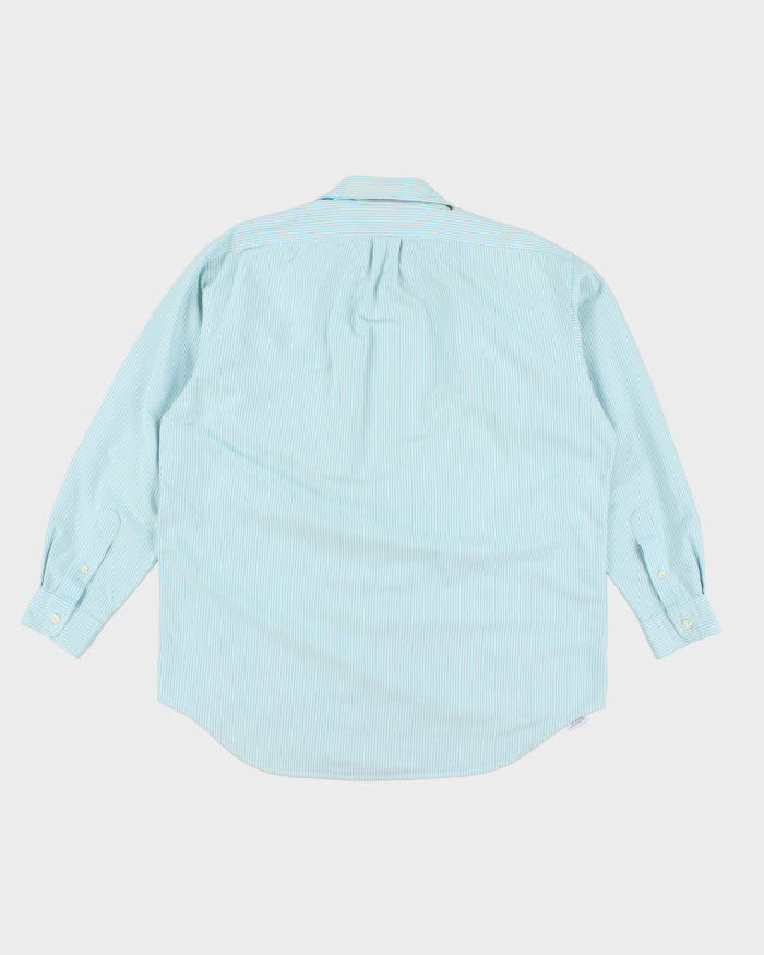 Vintage 90s Polo by Ralph Lauren Striped Thick Cotton Shirt - M