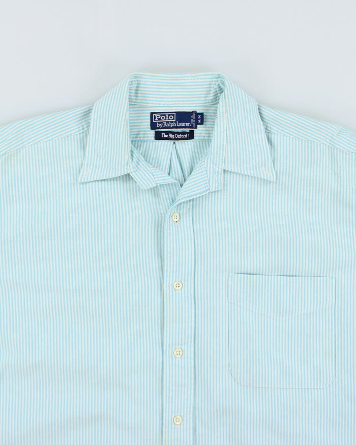 Vintage 90s Polo by Ralph Lauren Striped Thick Cotton Shirt - M