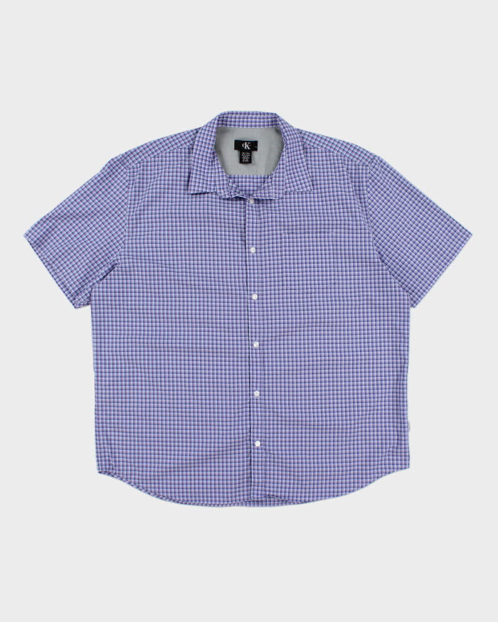 Calvin Klein Purple Check Shirt - XL