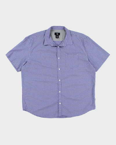 Calvin Klein Purple Check Shirt - XL
