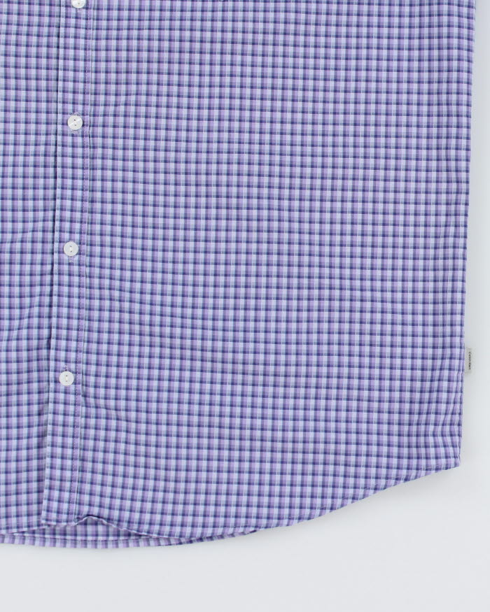 Calvin Klein Purple Check Shirt - XL