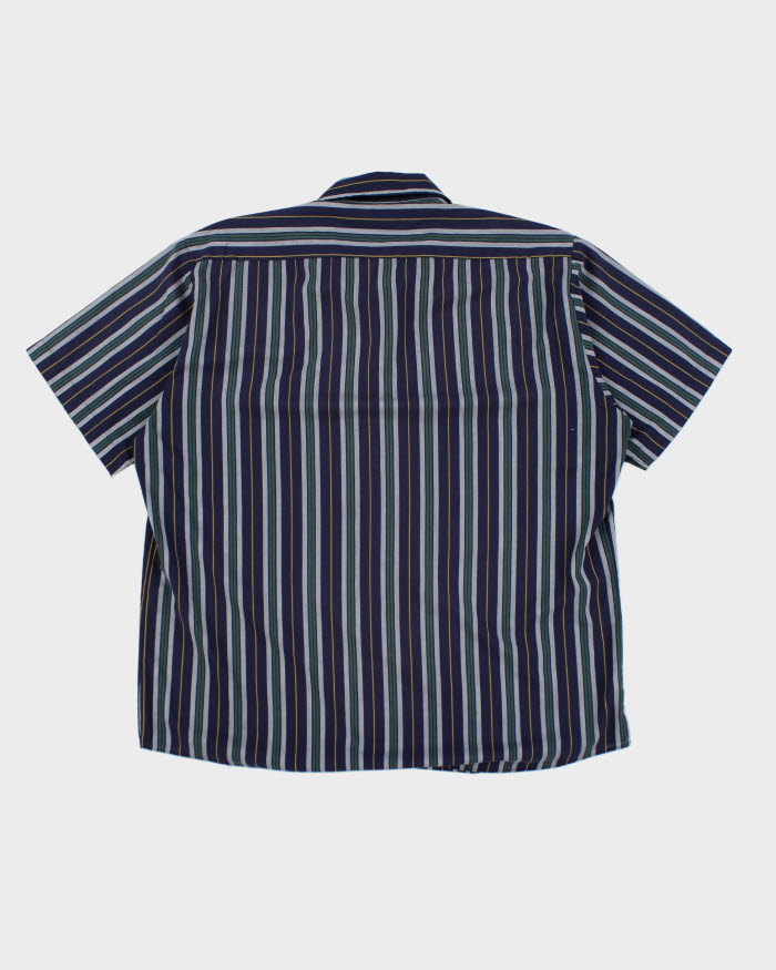 Vintage 90s 4th Dimension Striped Short Sleeve Shirt - XL