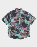Vintage Fuka Pattern Silk Shirt - M