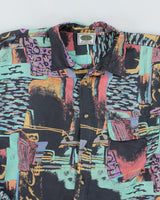 Vintage Fuka Pattern Silk Shirt - M