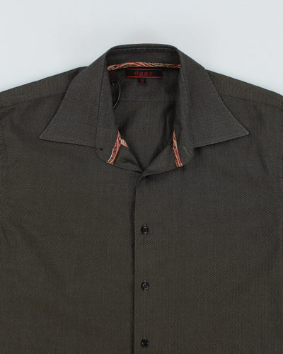 Vintage Dagr Khaki Long  Sleeve Shirt - L