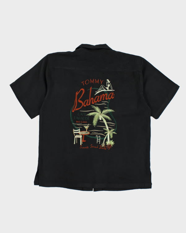 Vintage Tommy Bahama Embroidered Hawaiian Shirt - M