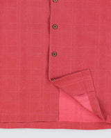 Vintage Jamaica Jaxx Red Hawaiian Silk Shirt - L