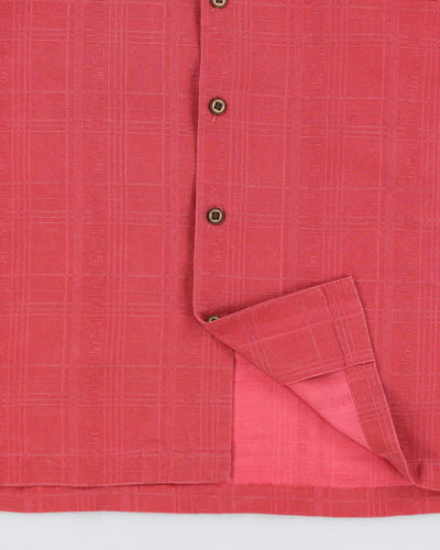 Vintage Jamaica Jaxx Red Hawaiian Silk Shirt - L