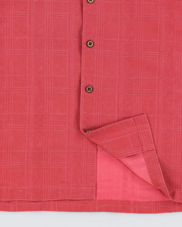 Vintage Jamaica Jaxx Red Hawaiian Silk Shirt - L