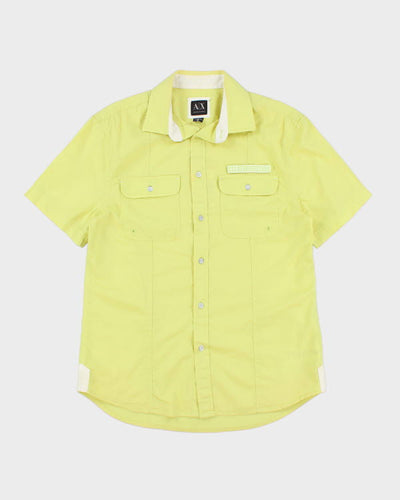 Vintage Y2k 00s Armani Exchange Yellow Shirt - M