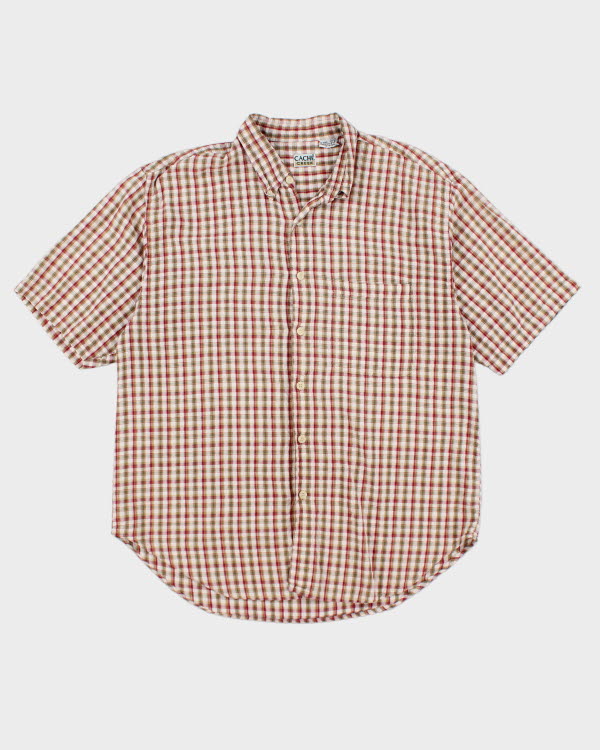 Vintage Cache Creek Check Seersucker Shirt - L