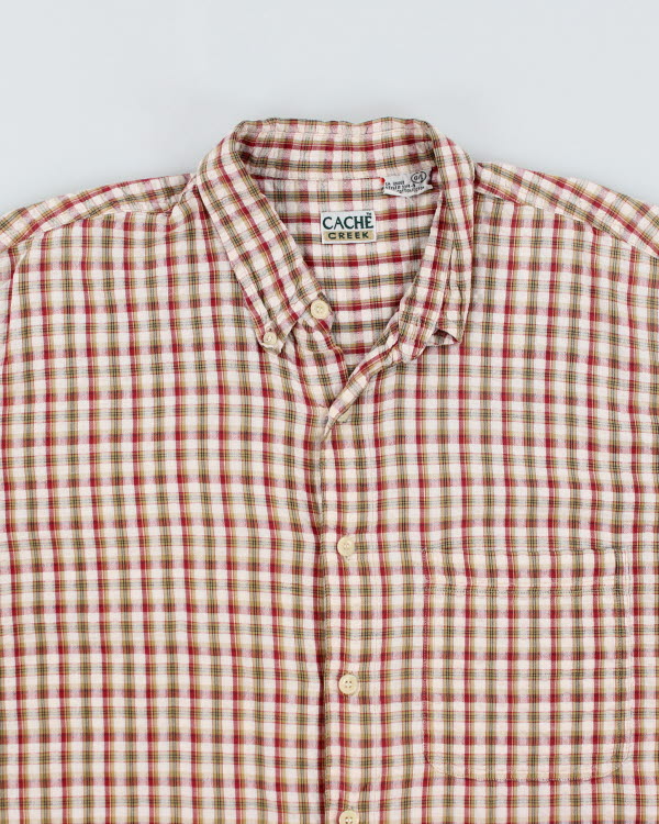 Vintage Cache Creek Check Seersucker Shirt - L