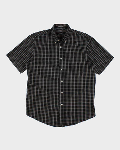 Arrow Black Check Shirt - M