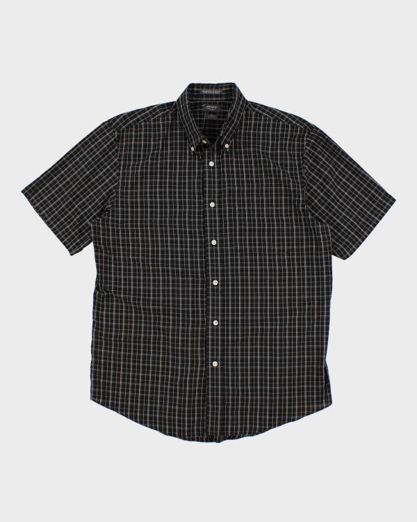 Arrow Black Check Shirt - M