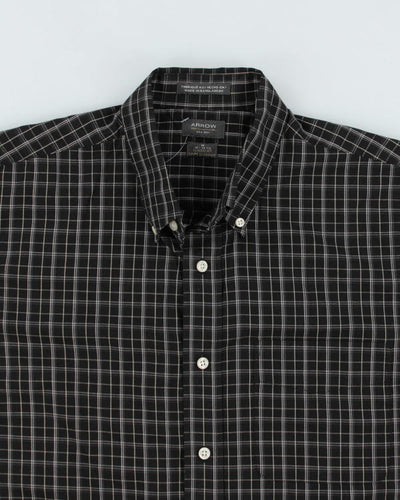 Arrow Black Check Shirt - M