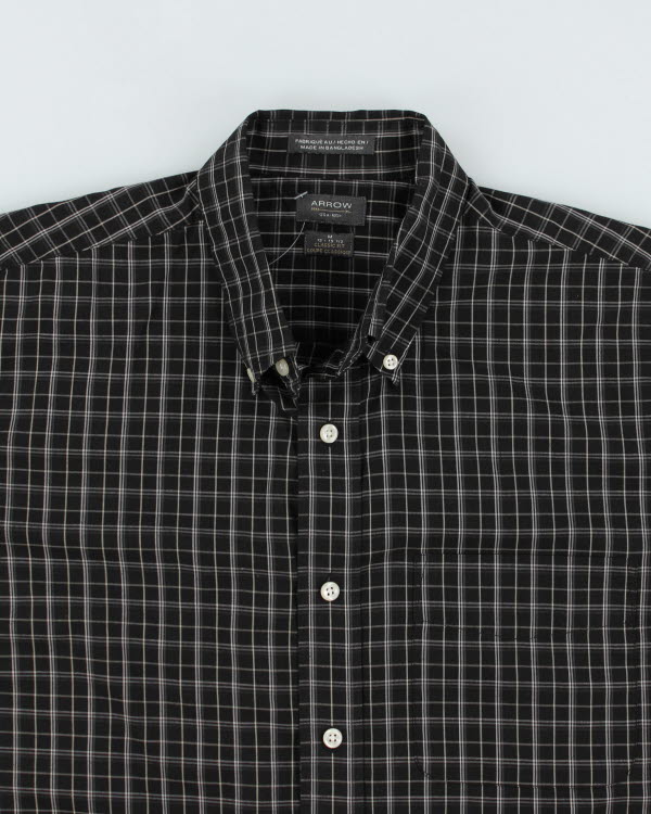 Arrow Black Check Shirt - M
