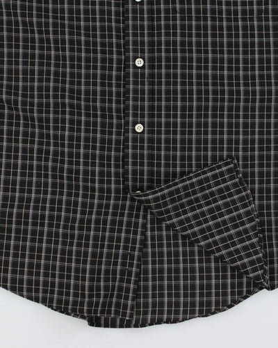 Arrow Black Check Shirt - M