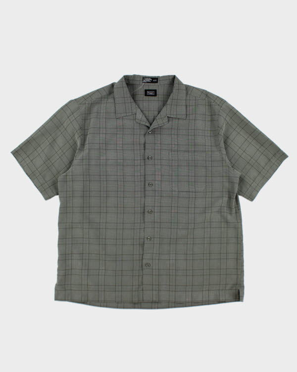 Haggar Green Check Boxy Shirt - XL