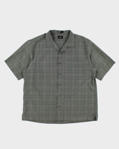 Haggar Green Check Boxy Shirt - XL