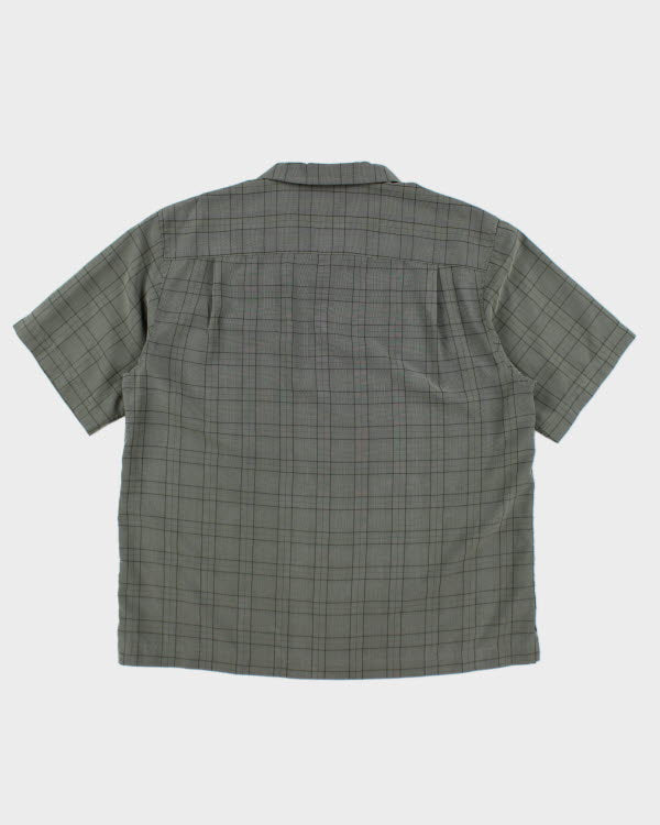 Haggar Green Check Boxy Shirt - XL