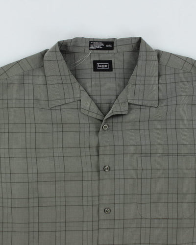 Haggar Green Check Boxy Shirt - XL