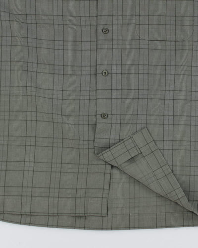 Haggar Green Check Boxy Shirt - XL