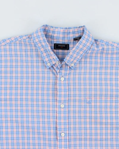 Dockers Blue & Pink Check Shirt - XL