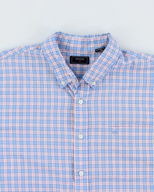 Dockers Blue & Pink Check Shirt - XL