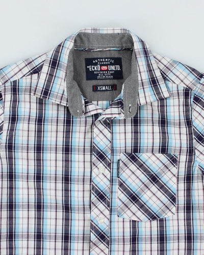 Y2k 00s Ecko Check Shirt - XS