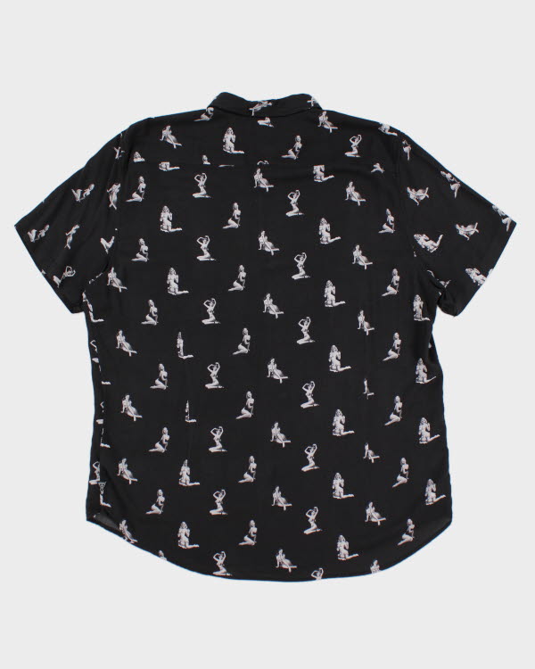 Guess All Over Print Short Sleeve Shirt  - XL
