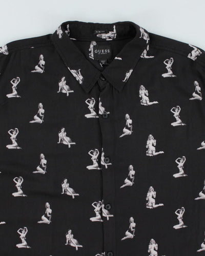 Guess All Over Print Short Sleeve Shirt  - XL