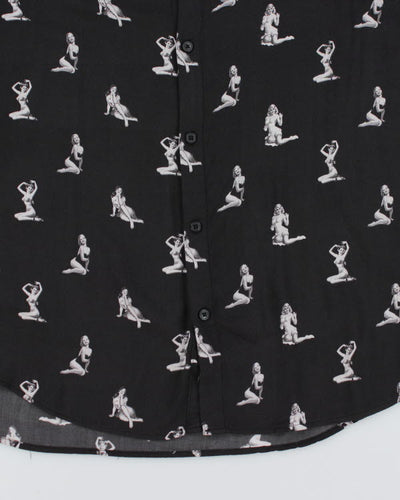 Guess All Over Print Short Sleeve Shirt  - XL