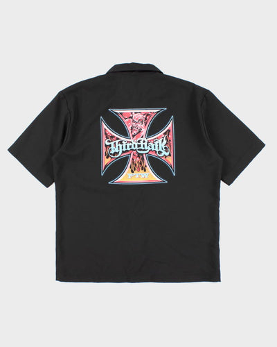 Y2k 00s Third Rail Biker Graphic Shirt - XL
