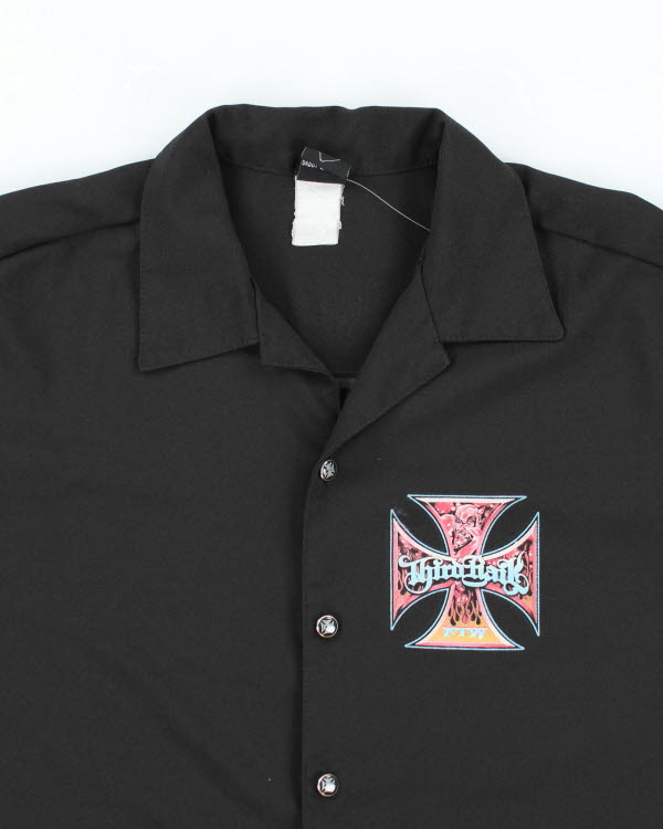 Y2k 00s Third Rail Biker Graphic Shirt - XL