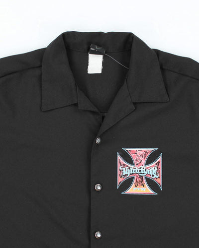 Y2k 00s Third Rail Biker Graphic Shirt - XL