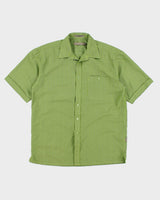 Y2k 00s Retreat Green Check Shirt - M