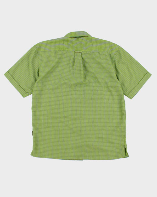 Y2k 00s Retreat Green Check Shirt - M
