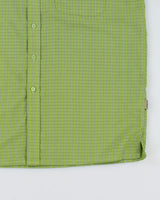 Y2k 00s Retreat Green Check Shirt - M