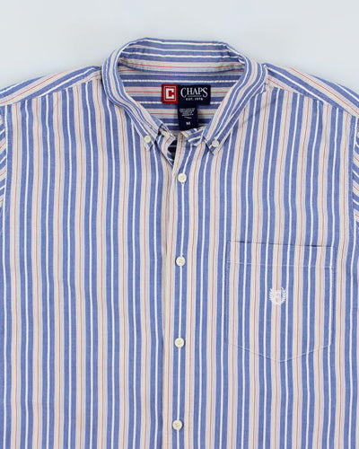 Vintage 2000s Chaps Stripy Short Sleeve Shirt - M