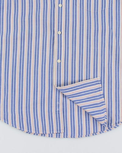 Vintage 2000s Chaps Stripy Short Sleeve Shirt - M