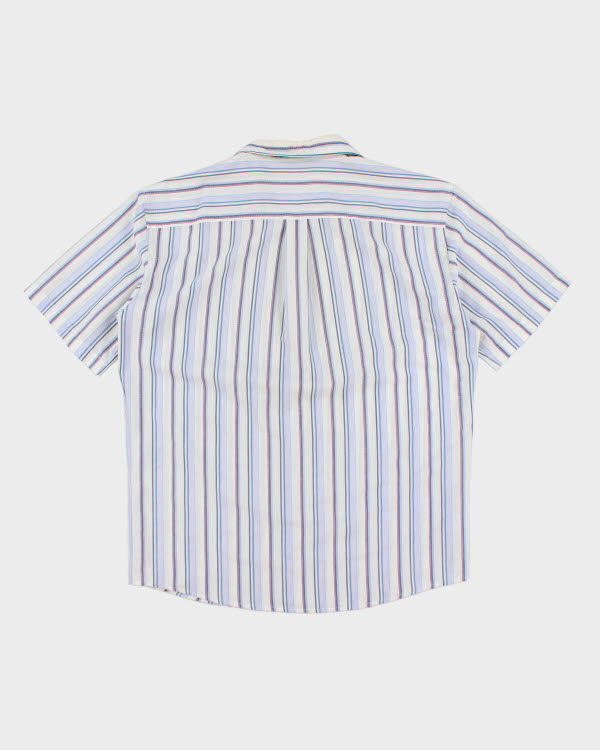 Vintage 90's Men's Striped Short Sleeve Shirt - XL