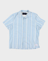 Vintage Men's Calvin Klein Striped Short Sleeve Shirt - L