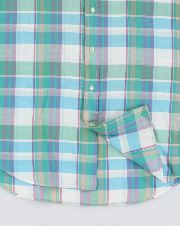 Vintage Men's Ralph Lauren Patterned Short Sleeve Shirt - XL