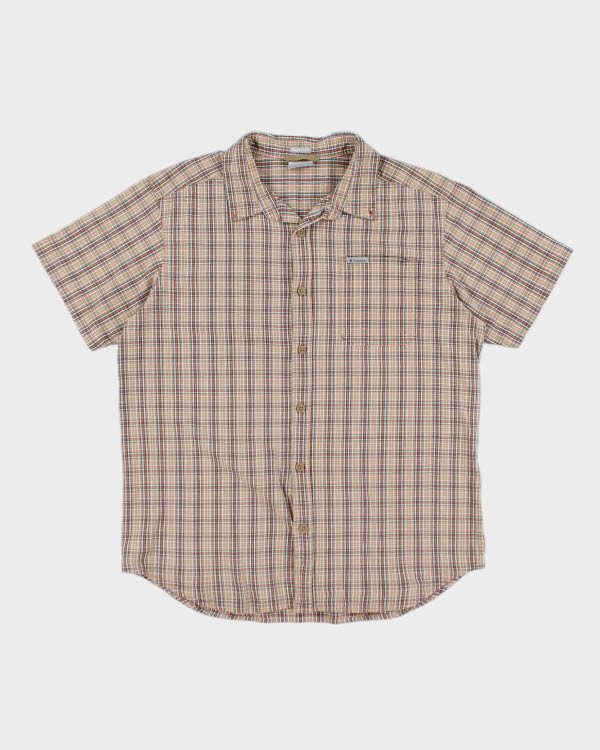 Vintage Men's Columbia Patterned Short Sleeve Shirt - L
