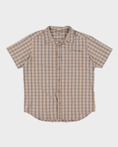 Vintage Men's Columbia Patterned Short Sleeve Shirt - L