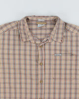 Vintage Men's Columbia Patterned Short Sleeve Shirt - L