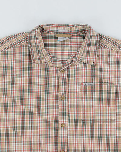 Vintage Men's Columbia Patterned Short Sleeve Shirt - L