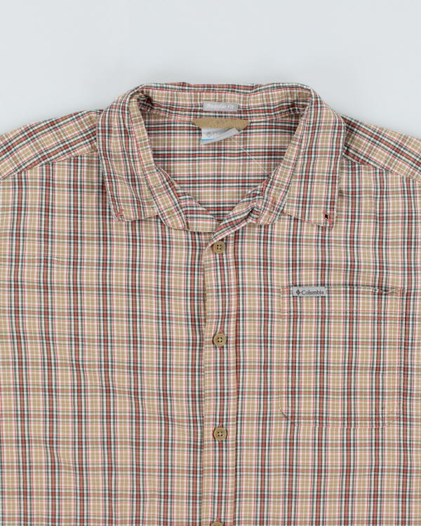 Vintage Men's Columbia Patterned Short Sleeve Shirt - L